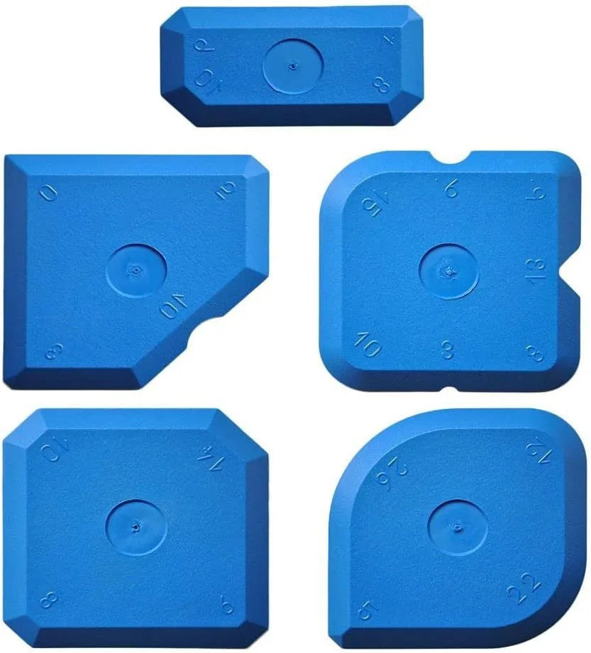 5pcs Caulking Tool Kit, Silicone Joint Sealant Spreader Spatula Scraper, Edge Repair Tools, Floor Tile Edges Cleaner