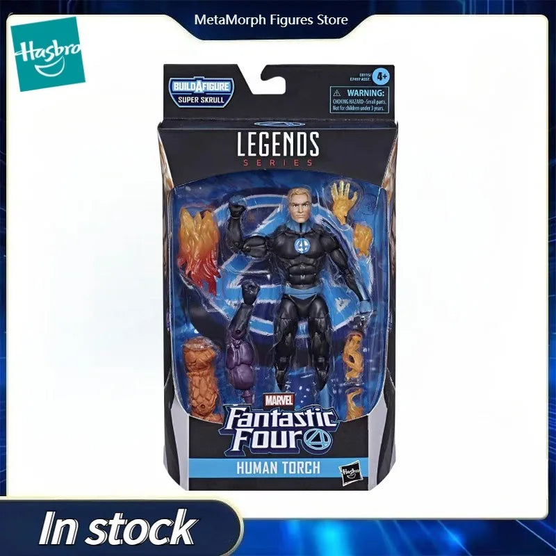 Original Hasbro Marvel Legends Series Fantastic Four HUMAN TORCH Action Toy Figure Model
