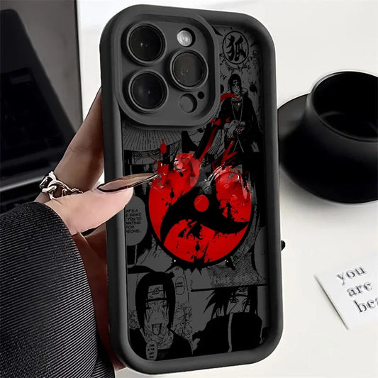 Itachi Apple iPhone 16 15 Pro Max 14 13 12 Mini SE XR XS softshell phone case M1