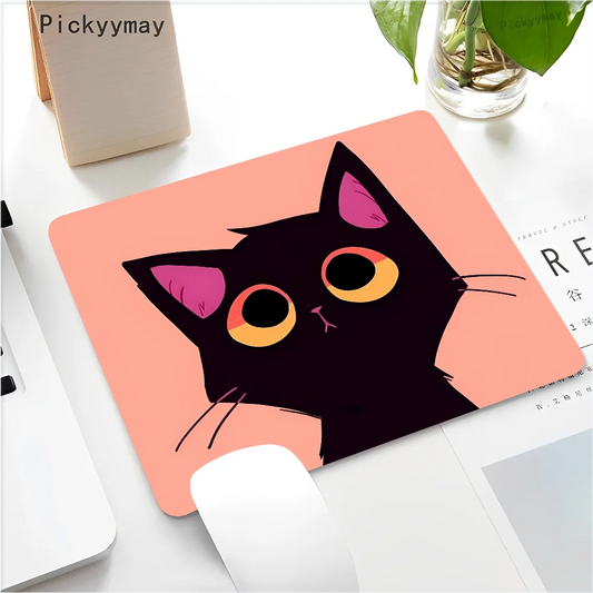 Funny Black Cat Mouse pad PC Desk Mat Table Big Mouse Pad PC Non-slip Rug z13
