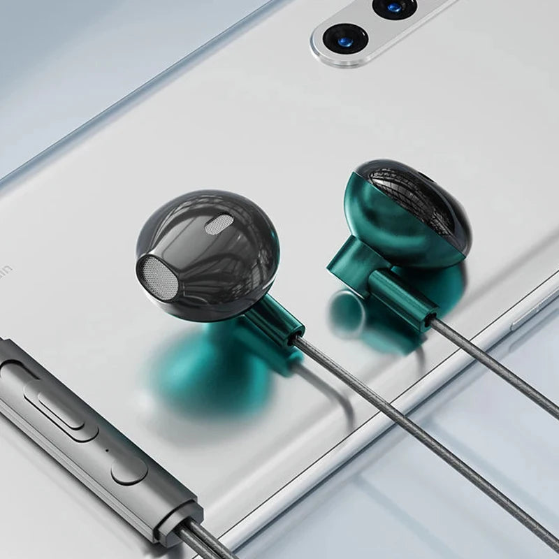Wired Headphones Noise-cancelling Bass In-ear Movement 3.5mm With Microphone Original Typec Fitting For Xiaomi Huawei Samsung