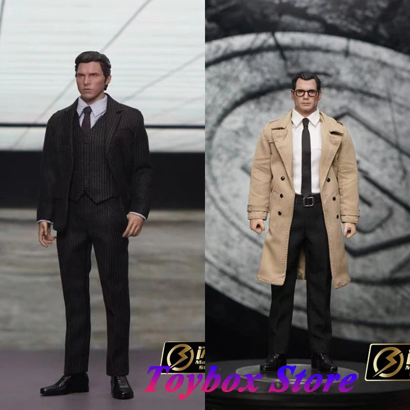 Manipple Studio 1/12 Mr. Ben Cosplay Black Suit & Windbreaker Body Set 6" Figure