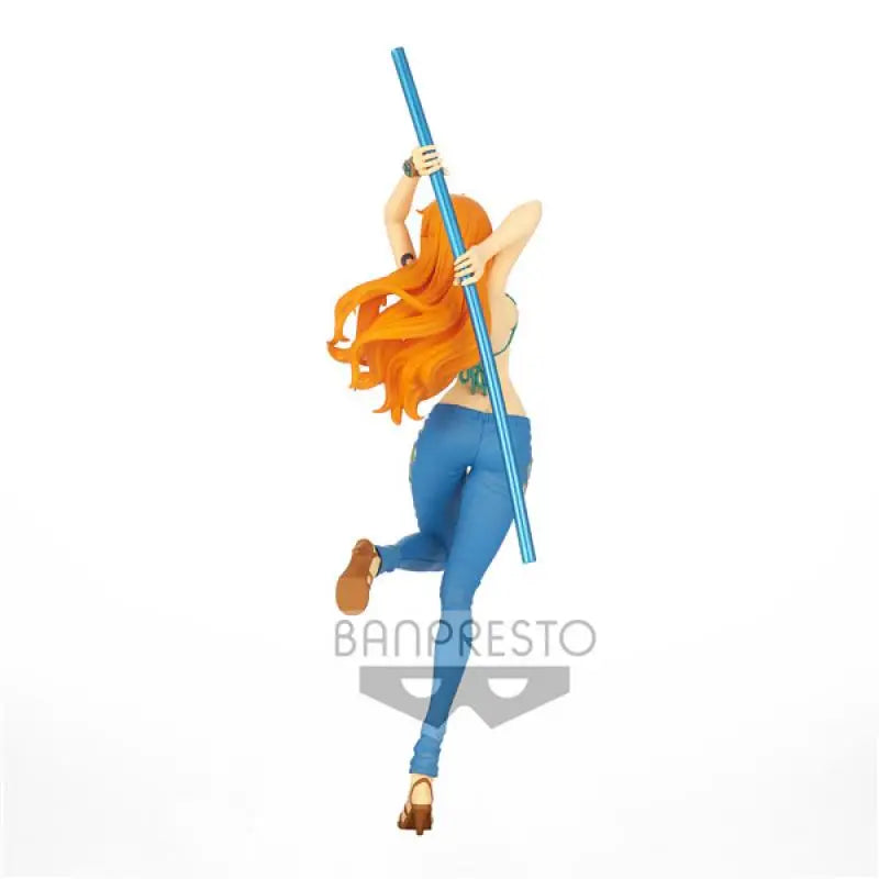 Special Offerin stock BANDAI BANPRESTO LADY FIGHT ONE PIECE Nami action figure peripherals Mol Garage Kit Ornaments CustomizedFi