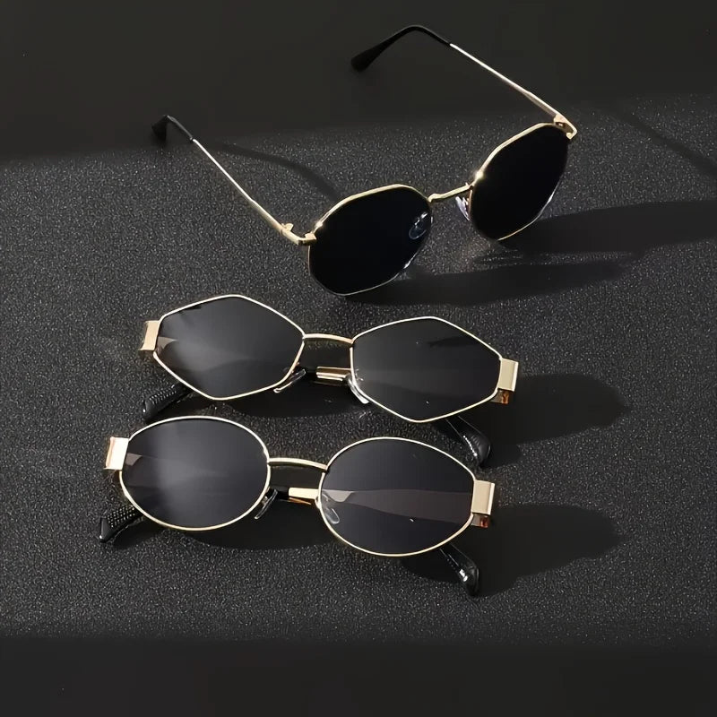 2 Pairs of Irregular Fashionable and Versatile Glasses Suitable for Various Needs and Occasions