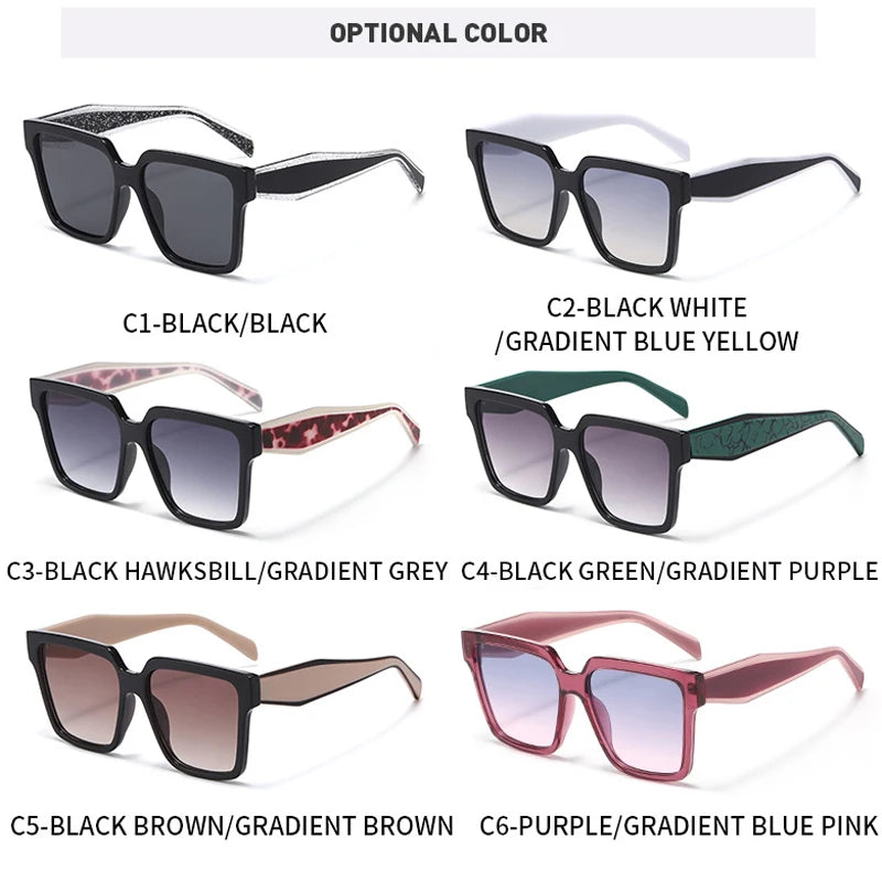 JNPCXI New Vintage Square Sunglasses Men Women Retro Purple Sun Glasses Unisex Ins Popular Shades Women Eyewear UV400