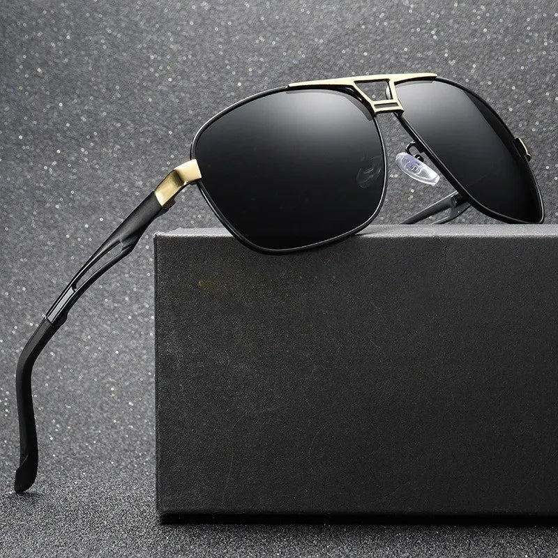 Sunglasses for Men Polarized UV Protection Travel Driving Glasses Retro Cycling Shades