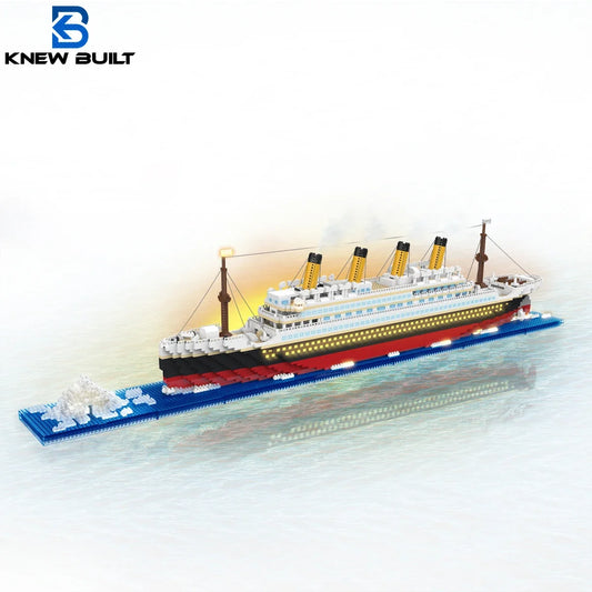 BUILT 6 Kinds Titanic Model Cruise Ship Building Block for Adult Micro Bricks