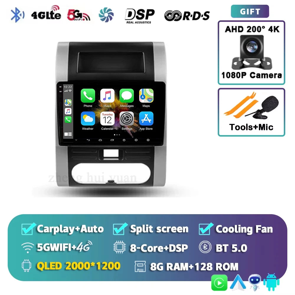 For Nissan X-Trail 2 T31 2007 - 2015 Android 15 4G WIFI Car Radio Carplay Auto Multimedia Stereo Video Player GPS Navigation BT