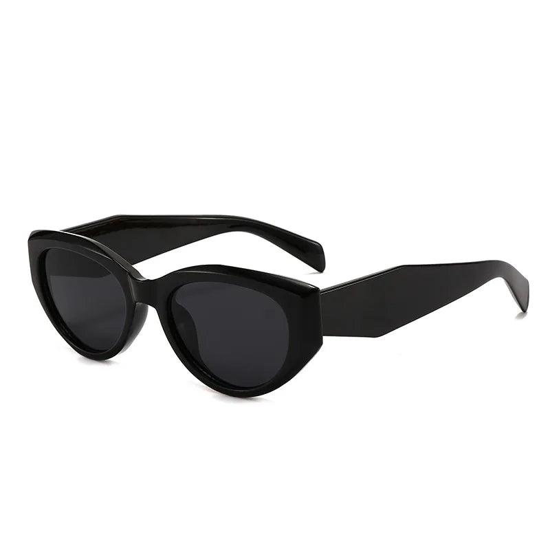 JNPCXI Retro Cat Eye Women Sunglasses Fashion Green Candy Color Shades UV400 Men Trending Rivets Punk Sun Glasses