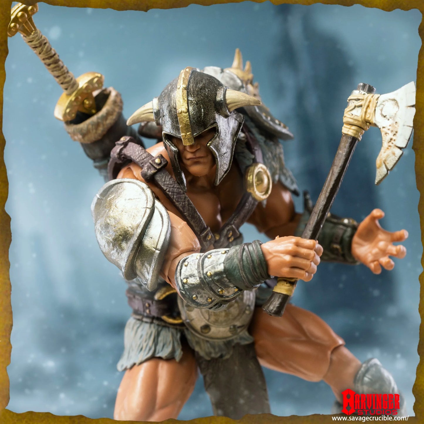Harbinger Studios 1/12 7"Action Figure Savage Crucible Wave 2 Barbarian Model