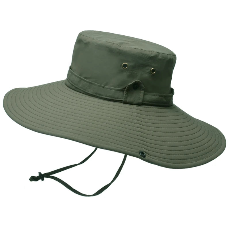 Xinbaoguan 100% Nylon 9206 European and American Summer Outdoor Sunshade Extra Large Eaf Fisherman Hat Men's Mountaineering Hat