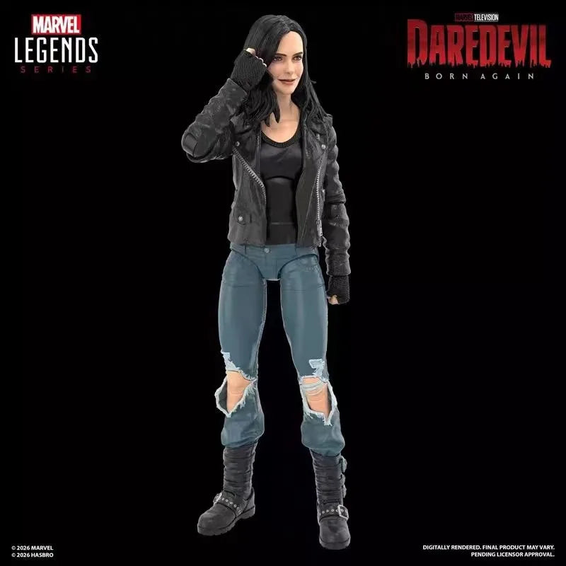 【Pre Sale】Original Hasbro Marvel Legends Series Jessica and Daredevil Anime Figure Toys Model Ornaments
