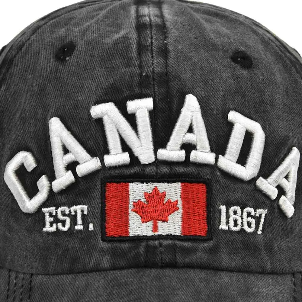 Men Women Fashion Trend Hat, CANADA Letters Cap, Cotton Versatile Baseball Hats