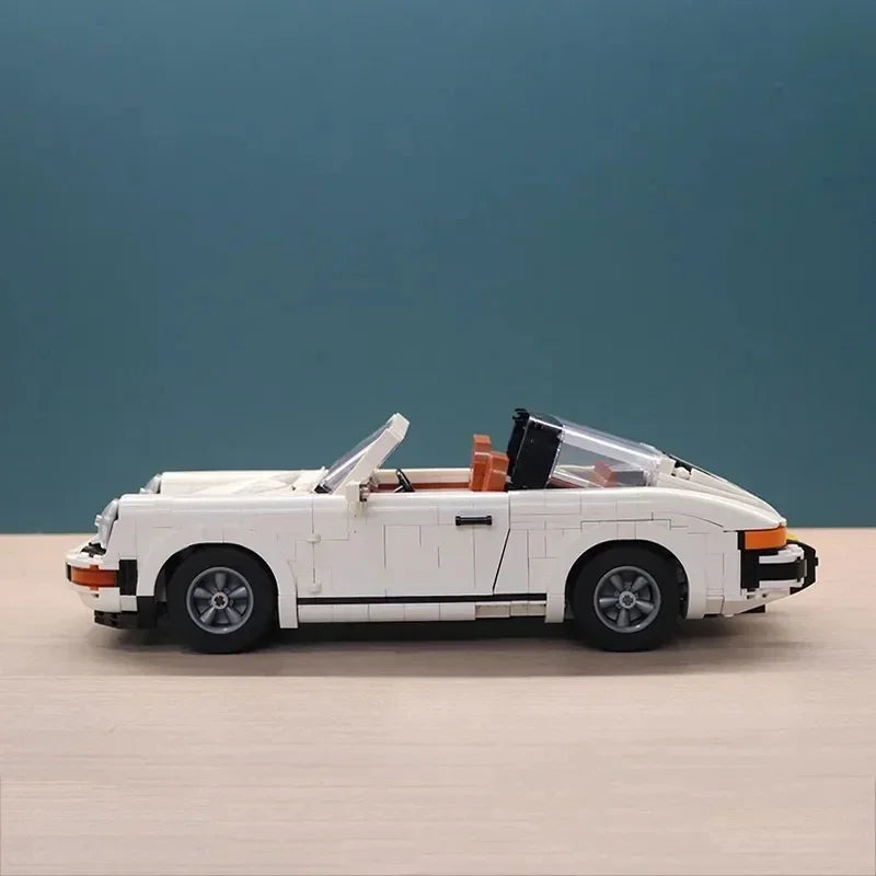 Technical Retro Car Brick 1458pcs Building Blocks Set 2-1 Race Classic Model Kit