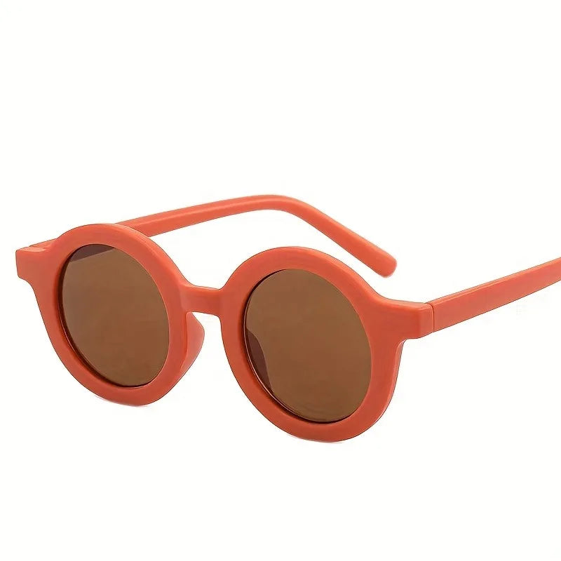 Men's and Women's PC Round Personalized Retro Glasses Cute Children's Glasses Graduation Birthday Party Decoration Glasses