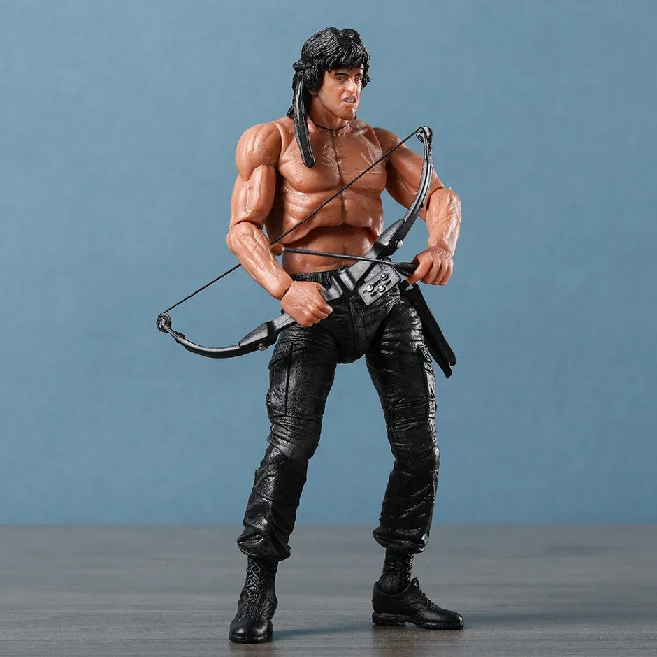 NECA Rambo SDCC 2015 Force Of Freedom Action Figure Doll Handmade Model Toy