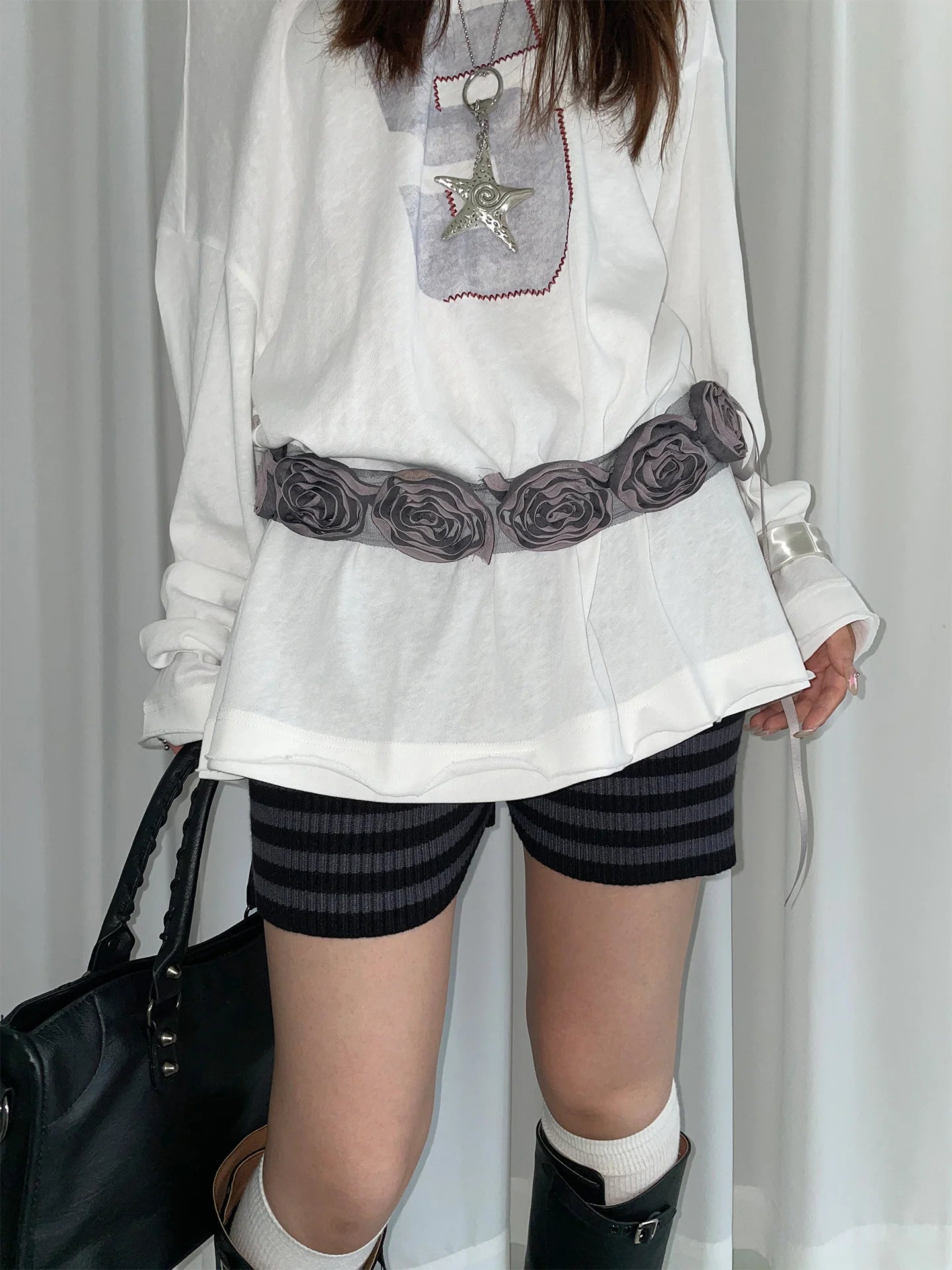 High-End Rose Flower Waist Belt For Women With A Unique Design For Skirts And Jeans With Decorative Straps