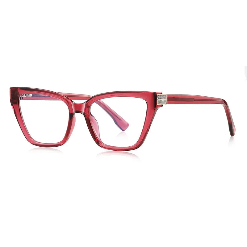 JNPCXI New TR90 Anti-Blue Light Retro Women Glasses Frames Gradient Tea Optical Eyeglasses Frame