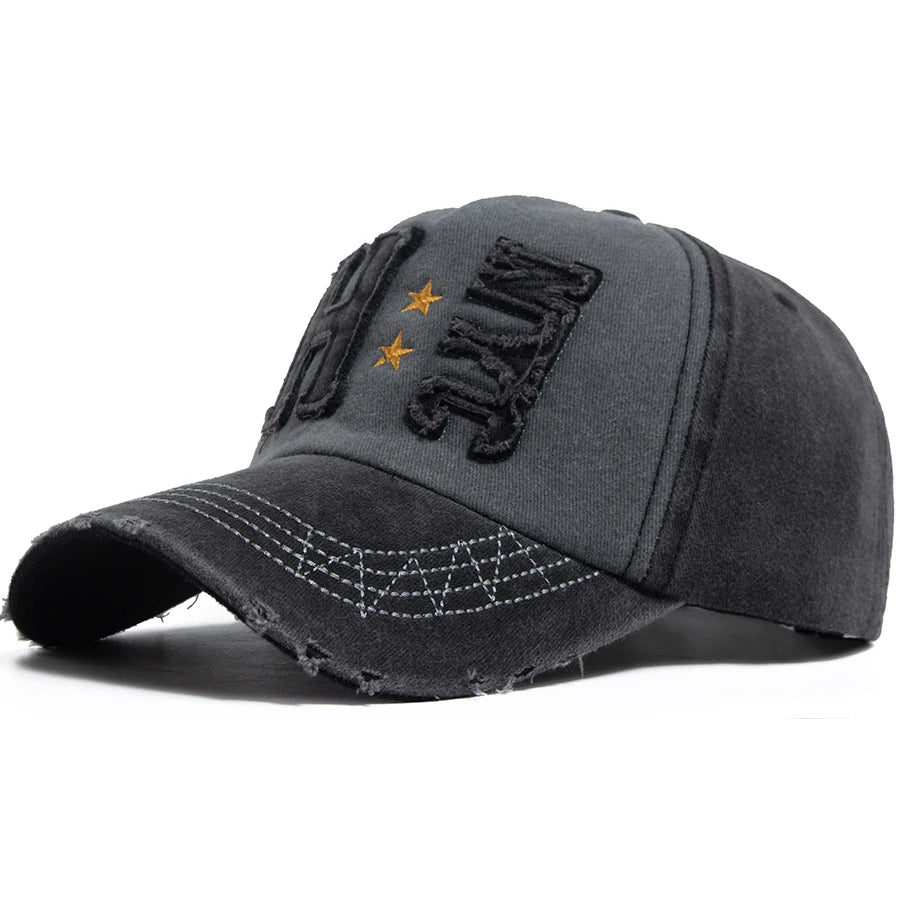 Men Women Baseball Cap Fashion Vintage Washed Cotton Hip Hop Hat Spring Summer Casual Truck Cap Outdoor Sun Visor Adjustable