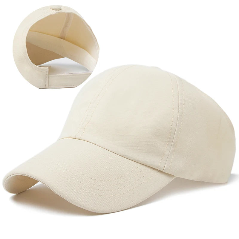 CNTANG Women's High Ponytail Baseball Cap Summer Fashion Casual Sun Hat Outdoor Sports Running Golf Tennis Caps For Female