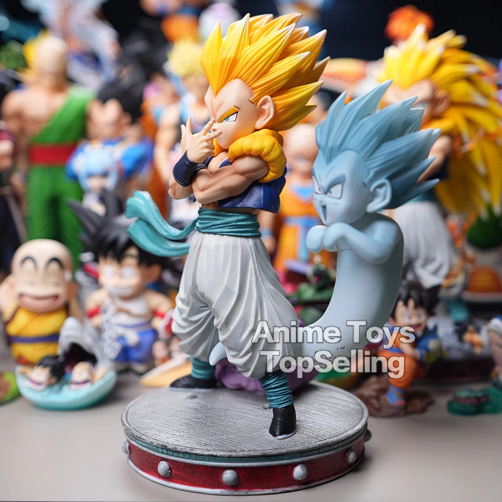 25cm/9.8in Anime Dragon Ball Z Figure Gotenk Figure Ghost Night Light PVC Figure