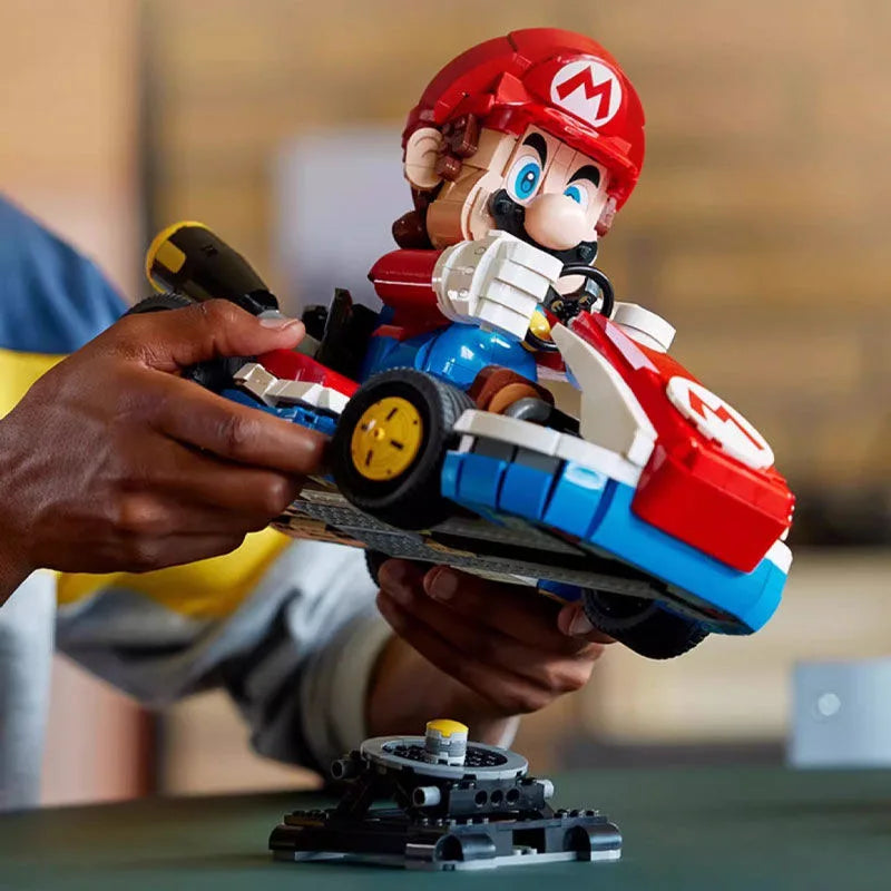 Marioed Standard Kart Model Building Blocks Classic Game Car Assembly Bricks