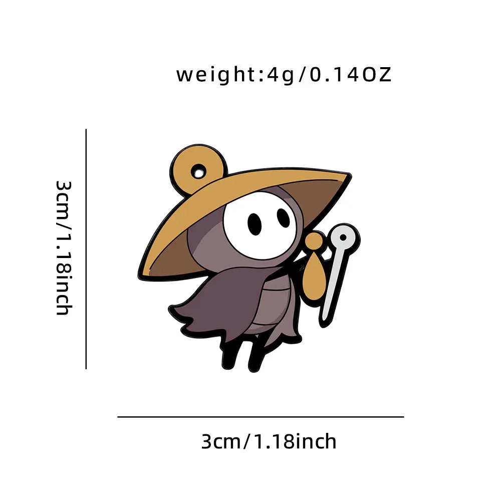 4pcs Hollow Knight Silksong Enamel Pin Set Cartoon Brooch Lapel Pins for Backpacks And Clothes Accessories Gift