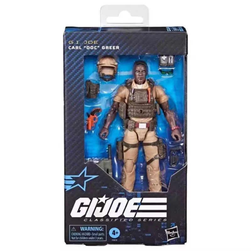 Original Hasbro G.I. Joe Classified Series #122 Carl Doc Greer Action Figure Collection Toys Ornaments