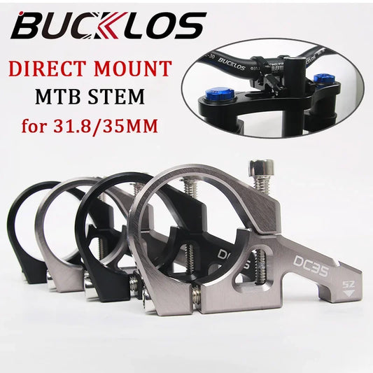 BUCKLOS 31.8 DIRECT MOUNT MTB STEM CNC Aluminum Alloy Bike Stem 35mm Downhill Bicycle Handlebar Table DH/AM/FR Cycling Power