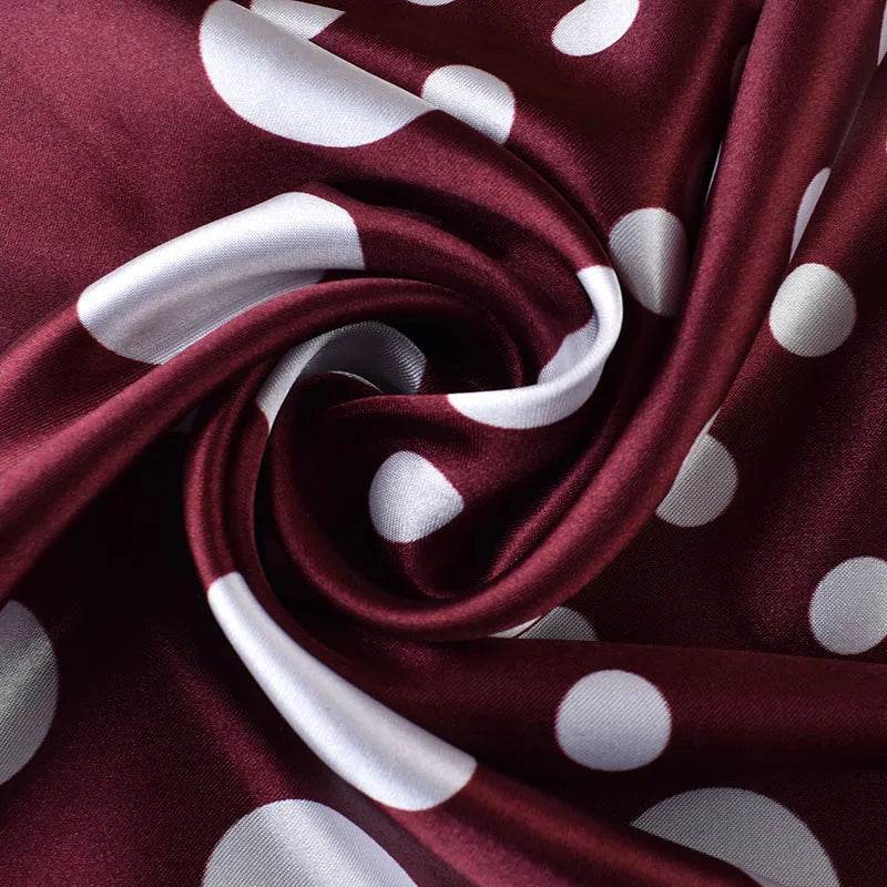 1pc Gradient Paisley Print Satin Square Scarf Women's Hair Accessory Spring New Style Versatile as Belt Bag Decor Silk Headband