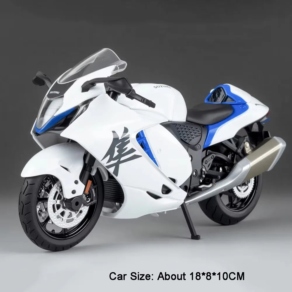 1:12 SUZUKI GS125 Hayabusa Miniature Motorcycle Diecast Alloy Model Toys Car Front Wheel Steering Motorbike Boy's Birthday Gifts
