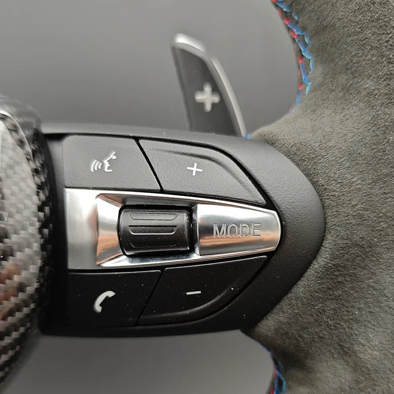 M Sport Carbon Trim Full Alcantara Steering Wheel for BMW F01 F10 F20 F22 F30 F31 F32 M2 F87 M3 F80 M4 F82 F90 X5 F15 F16