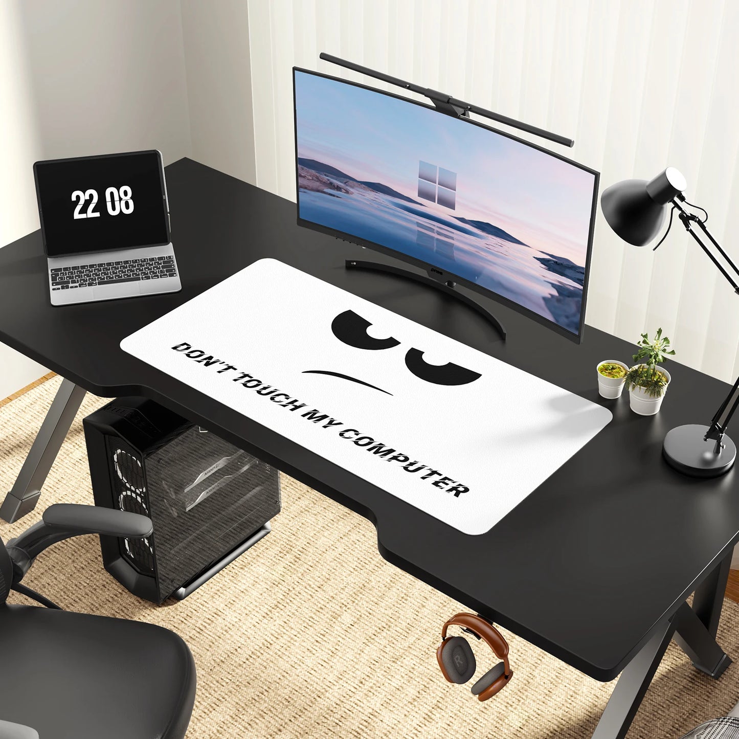 XXL Mouse Pad Office Desk Pad ,PU Leather Desktop Keyboard Desk Mat Gaming Mousepad Desk Writing Pad for School /Home/Office