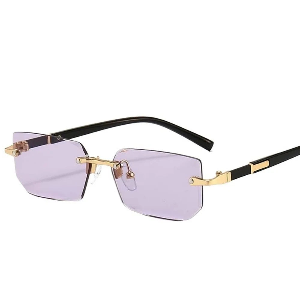 Retro Korean Sunglasses Seaside Frameless Eyeglasse Anti UV400 Gradient Shades