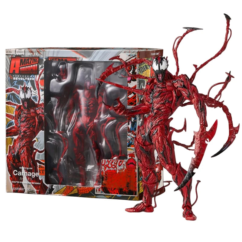 AMAZING YAMAGUCHI Carnage Venom Spider-Man Marvel Legends Action Figures