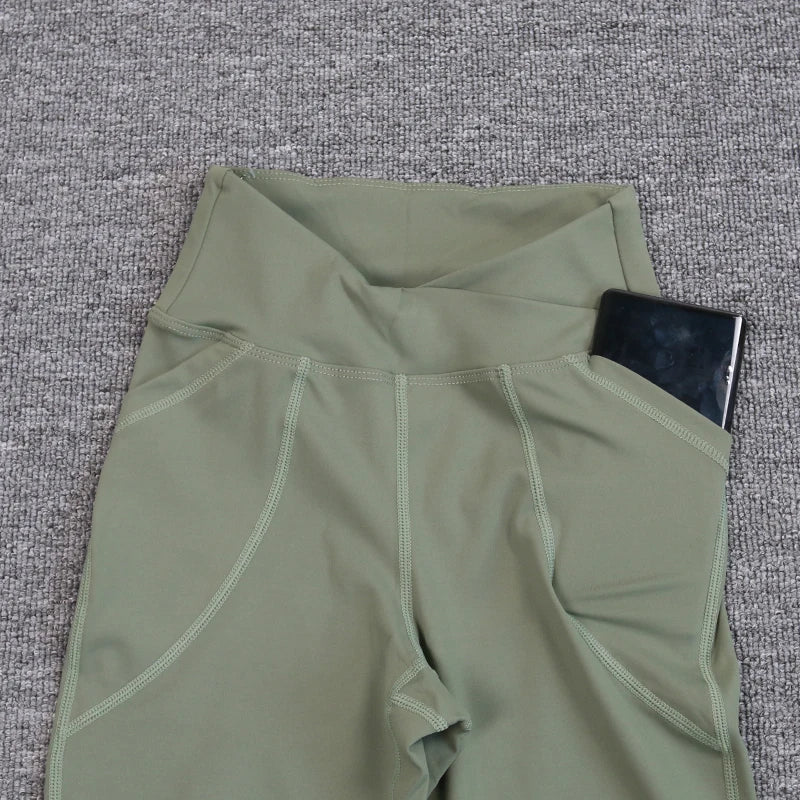 Yoga Pants Tummy Control Workout Running Long Bootleg High Waisted Yoga Leggings Flare Yoga Pants