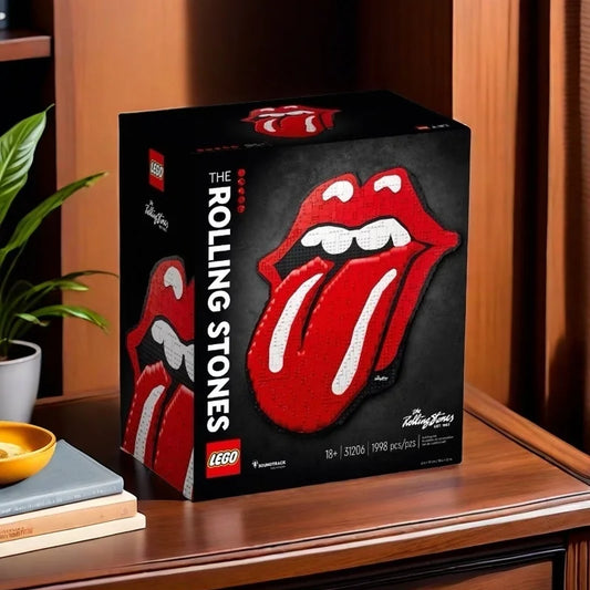 31206 LEGO The Rolling Stones Logo Wall Décor Building Set Adults, Music Lovers