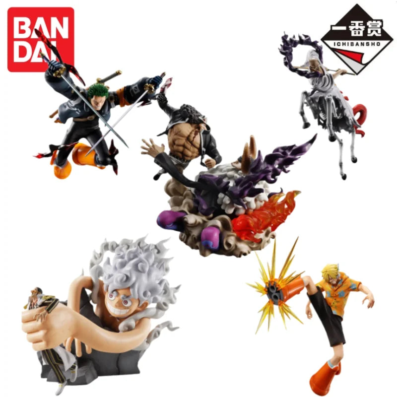 Special OfferIn Stock Original Bandai Ichiban Kuji One Piece Monkey D Luffy Roronoa Zoro Sanji Ethanbaron Bartholemew Kuma Figur