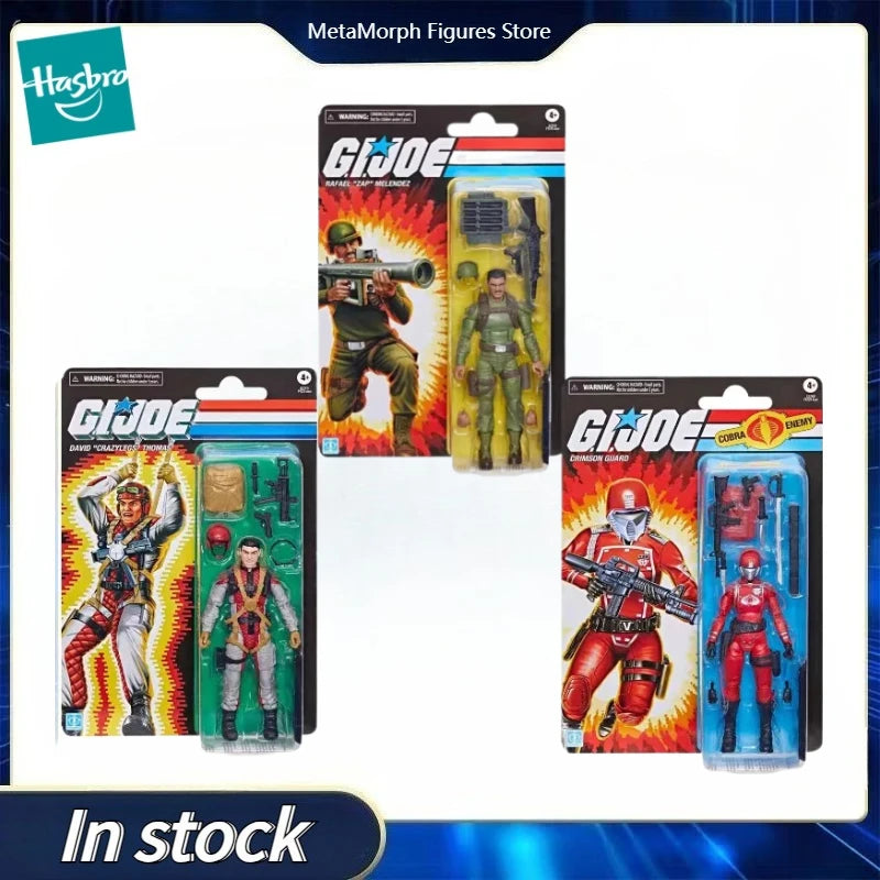 Original Hasbro G.I. Joe Classified Series Rafael 'Zap' Melendez/David 'Crazylegs' Thomas/Crimson Guard Anime Fiqure Model Toy
