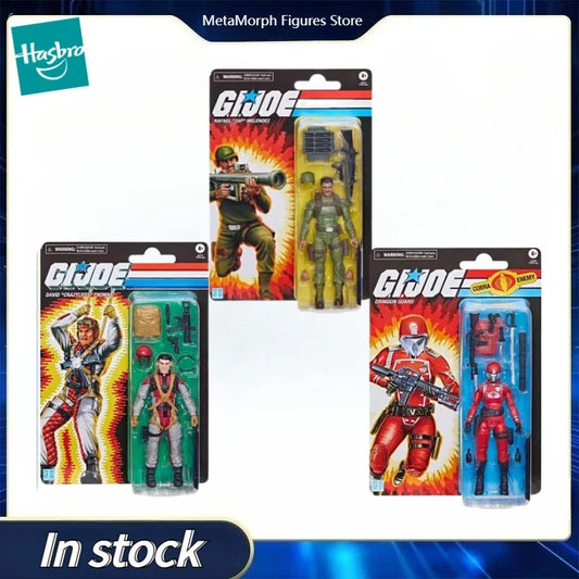 Original Hasbro G.I. Joe Classified Series Rafael 'Zap' Melendez/David 'Crazylegs' Thomas/Crimson Guard Anime Fiqure Model Toy