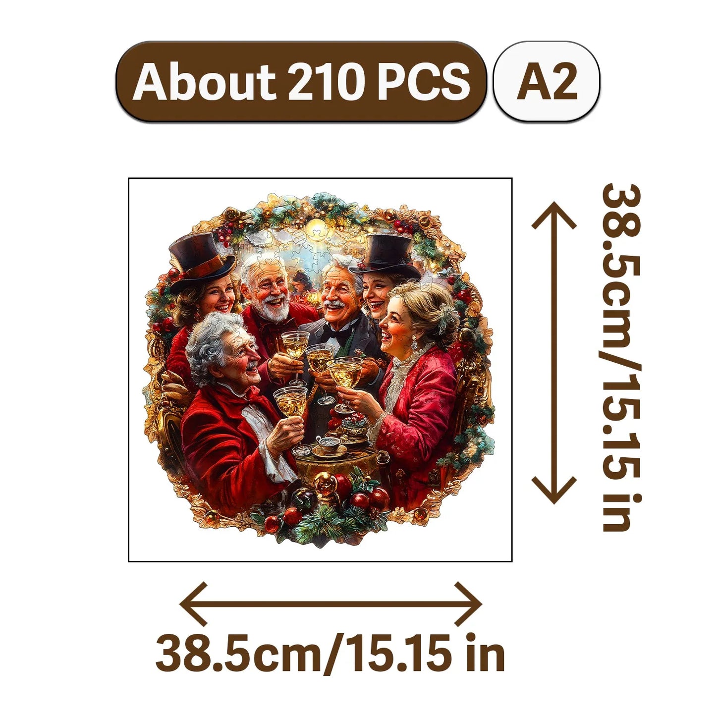 Nowadays Retro Art Style Wooden Jigsaw Puzzle Wood Home Decor Painting Christmas and Halloween Gift Toy for Teen and Kid