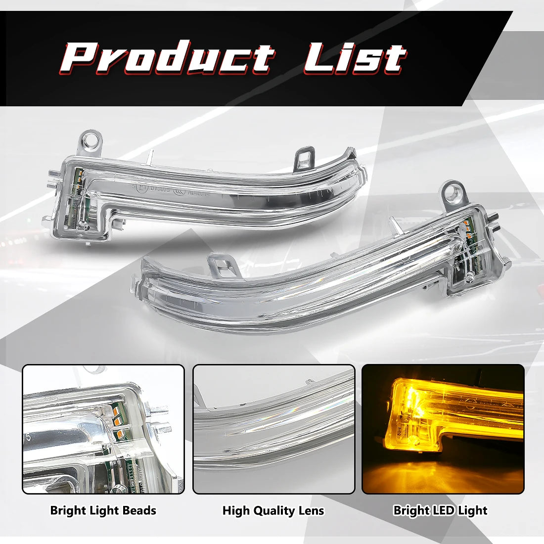 Side Mirror LED Turn Signal Lights For BMW 1 2 3 4 Series F20 F21 F22 F32 F30 F31 F34 GT F35 Rearview 63137280771 63137280772