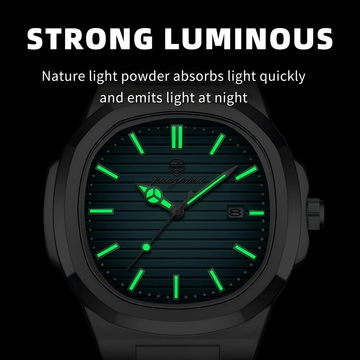 Luxury Diver Watch Men 30ATM Waterproof Date Watches, Quartz Wristwatch