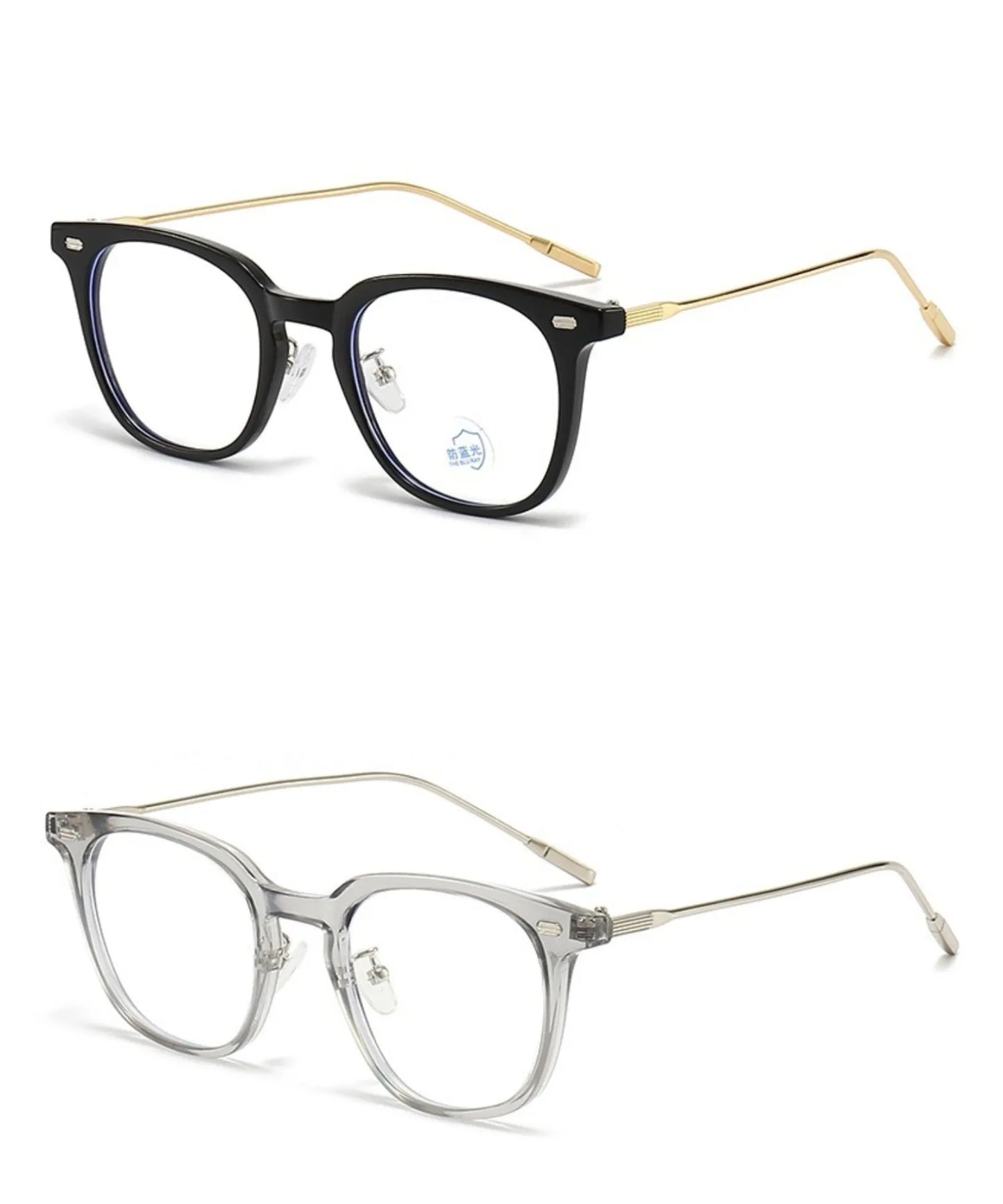 Korean Fashion Glasses Brown Anti Blue Light Glasses Women's Clear Anti Radiation Filter Glasses
