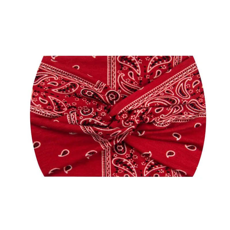 Widening 18CM stretch printed sports sweatband headband headscarf hairband hair tie hair accessories
