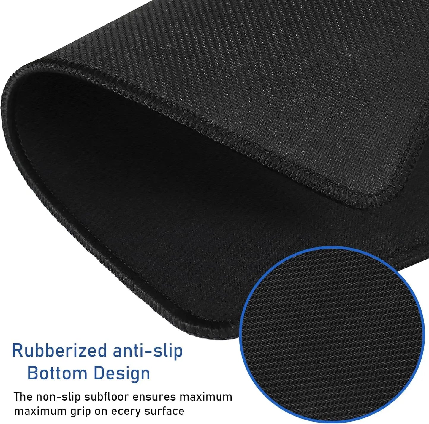 Large Extended Gaming Mouse Pad with Stitched Edges, XXL Non-Slip Rubber Base Desk Pad, Waterproof Computer Keyboard Pad Mat