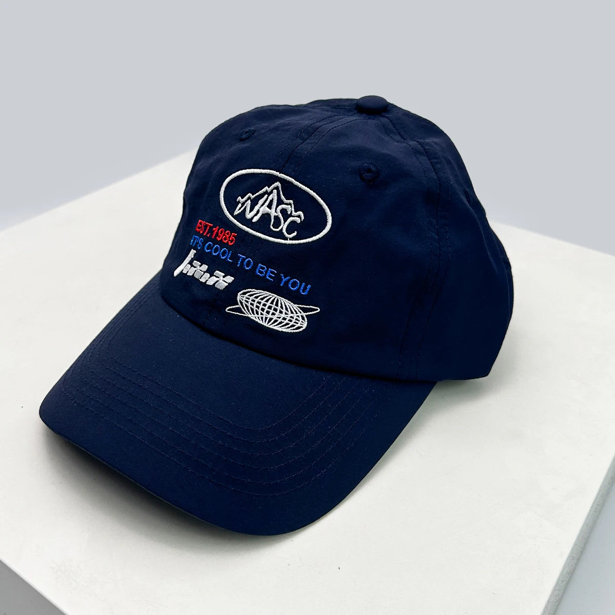 New Unisex Quick Drying Letter Embroidery Baseball Hats Sunshade Color Block Breathable Outdoor Peaked Caps Versatile Personal