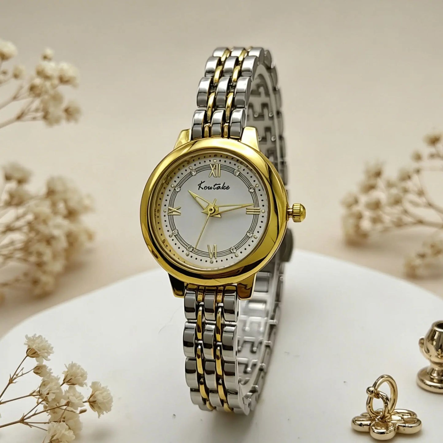 Top Brand Luxury Womens Watches Fashion Steel Quartz Wrist Watches for Women Gold Watch Women Geneva Relogio Feminino Gifts