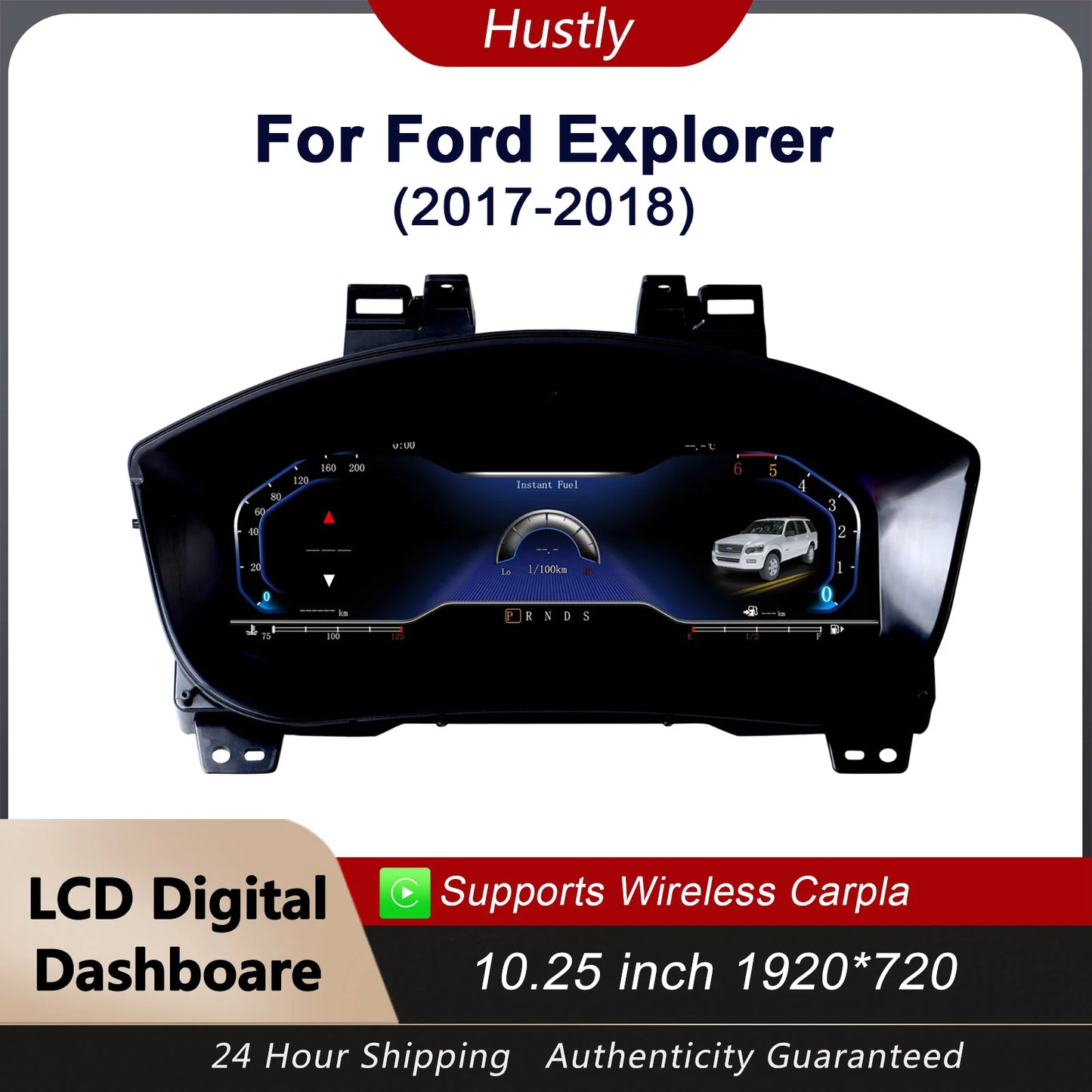Digital instrument cluster For Ford Explorer 2017-2018 Virtual cockpit instrument cluster, counter, speedometer Carplay support