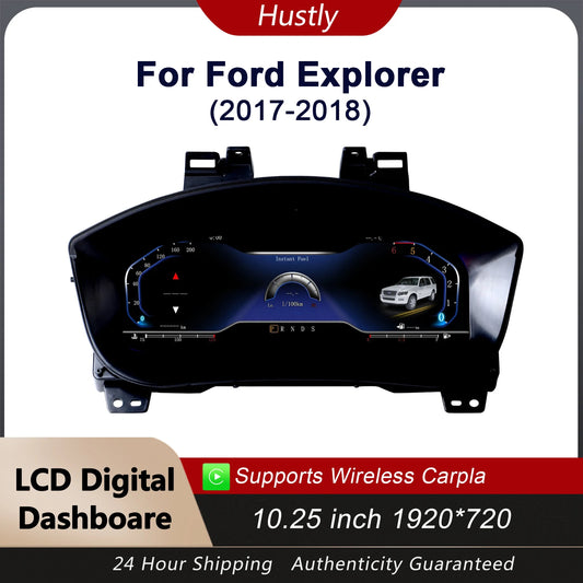 Digital instrument cluster For Ford Explorer 2017-2018 Virtual cockpit instrument cluster, counter, speedometer Carplay support